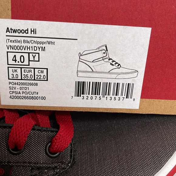 Vans Atwood Textile Black/Chili Pepper/White WMNS - Picture 16 of 16